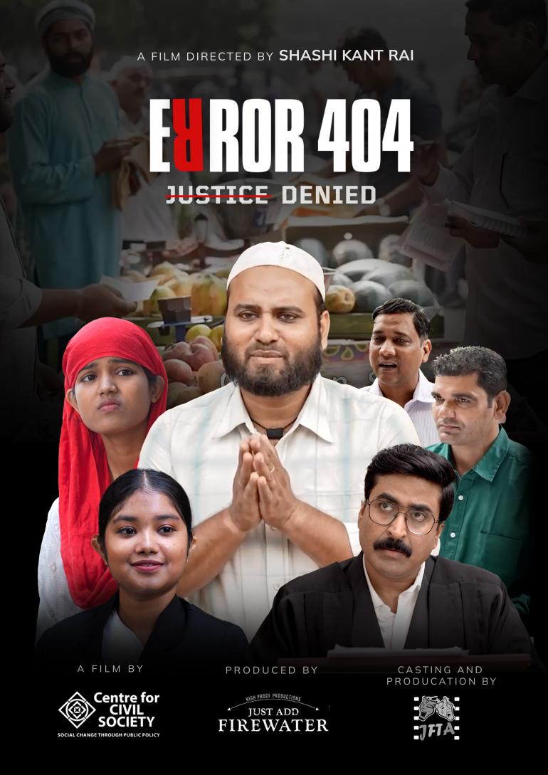 Error 404: Justice Denied: The story of the struggle of New Delhi's street vendors