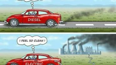 E vehicles causes more pollution